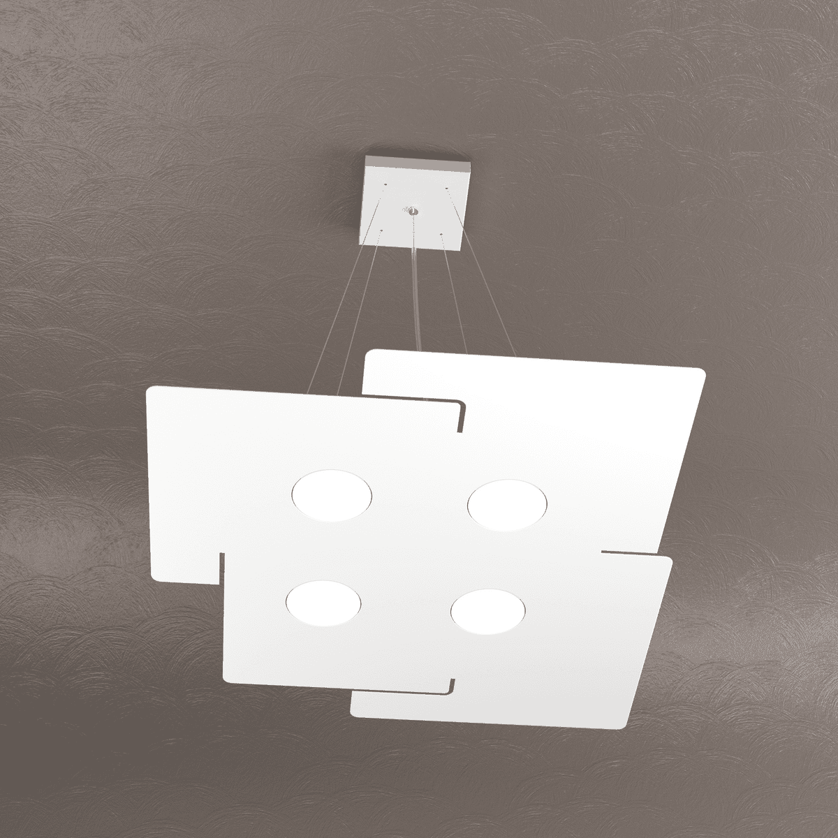 ECHO SOSPENSIONE 4 LUCI BIANCO