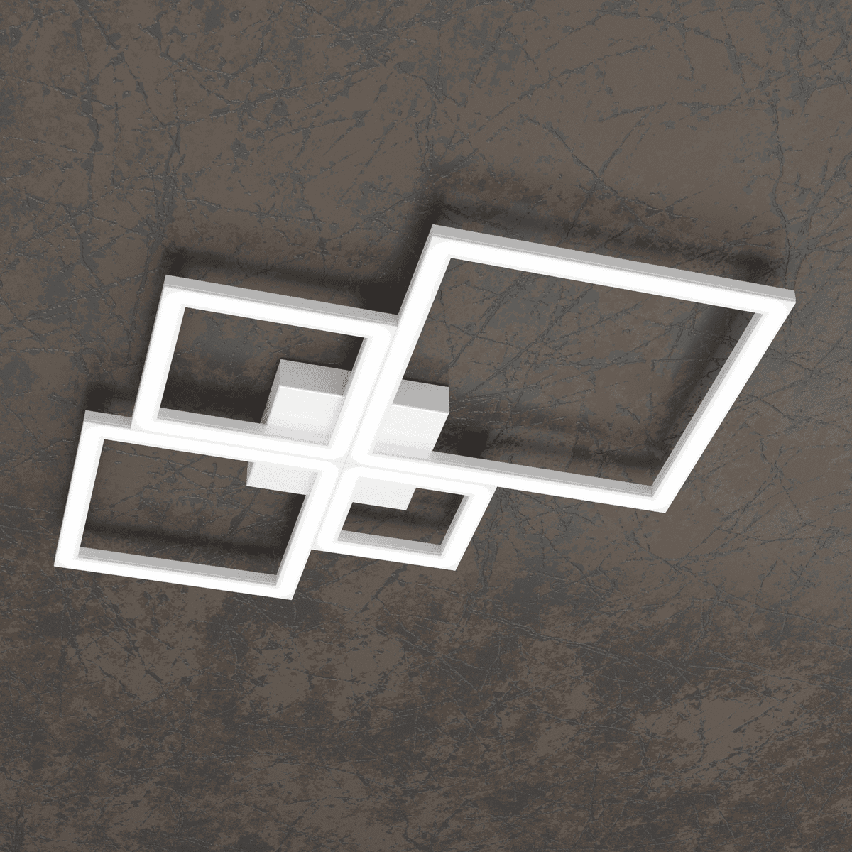 FOUR SQUARES APPLIQUE/PLAFONIERA 55 CM. BIANCO