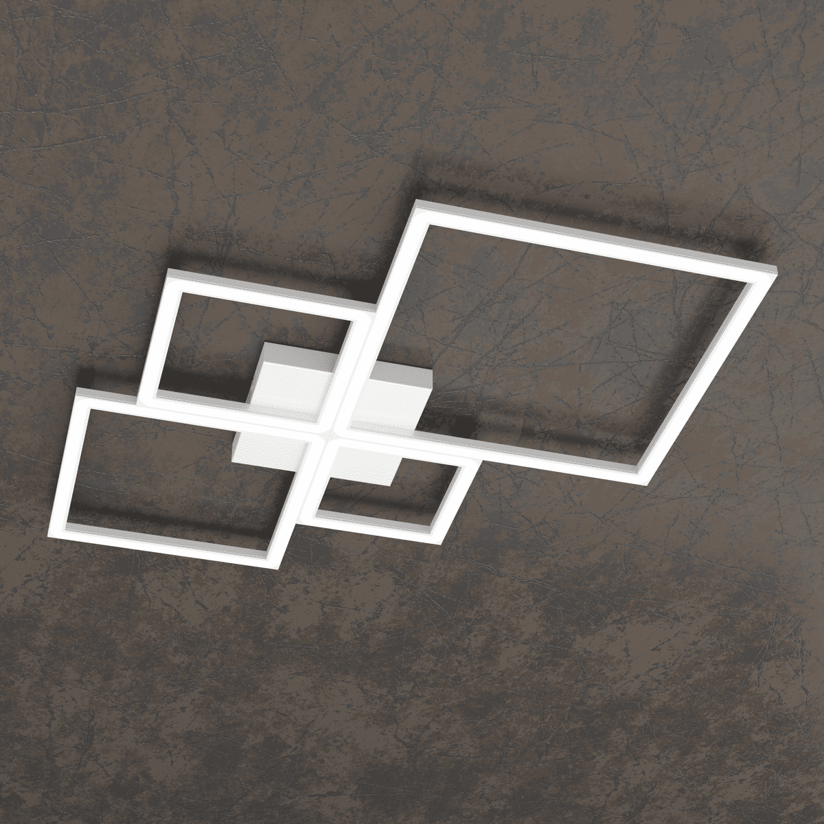 FOUR SQUARES APPLIQUE/PLAFONIERA 70 CM. BIANCO