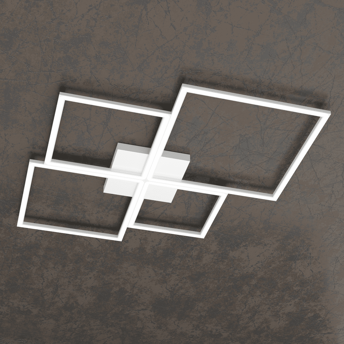 FOUR SQUARES APPLIQUE/PLAFONIERA 90 CM. BIANCO