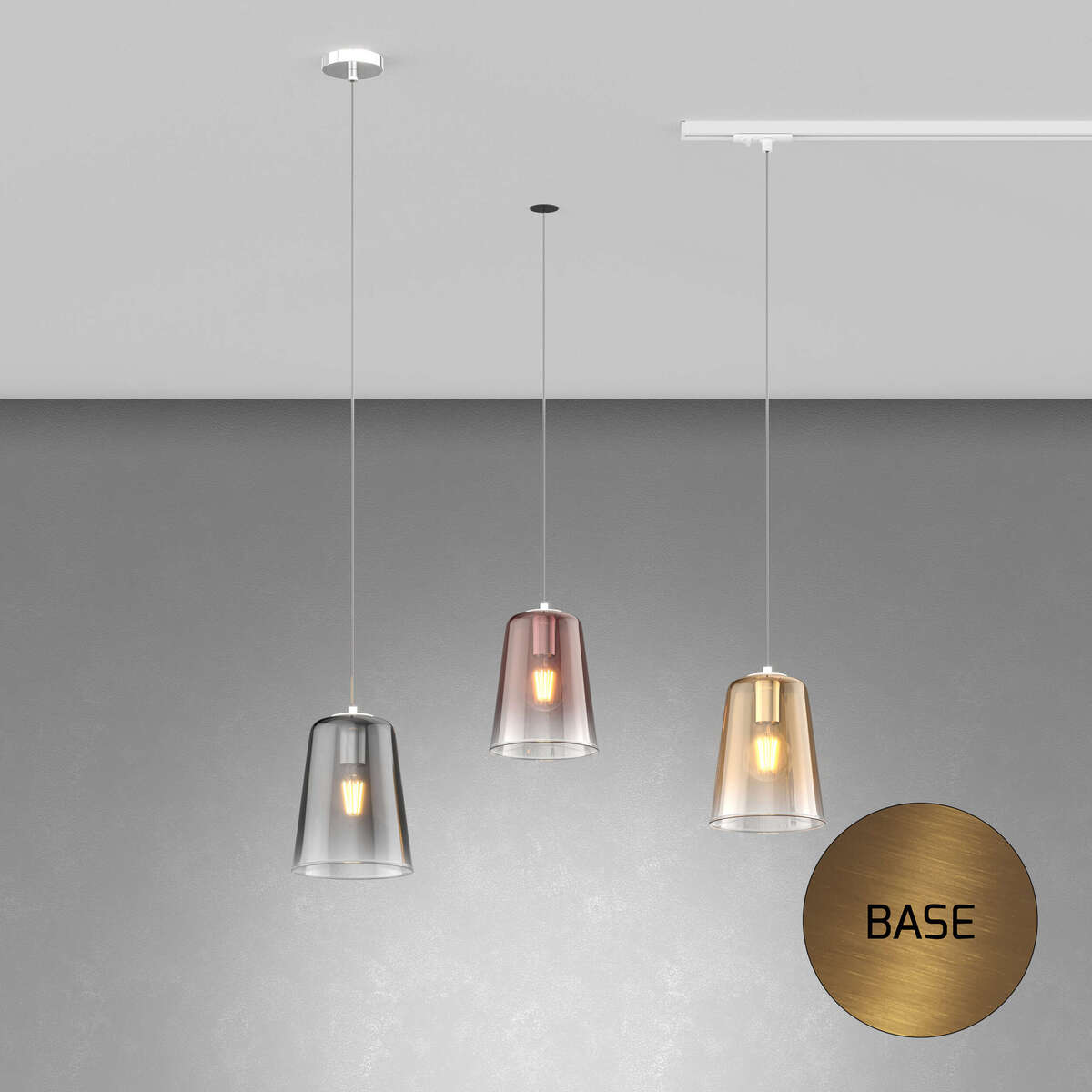 1164OS/S1-CR SHADED SOSP. OTTONE SAT. 1 LUCE CROMO