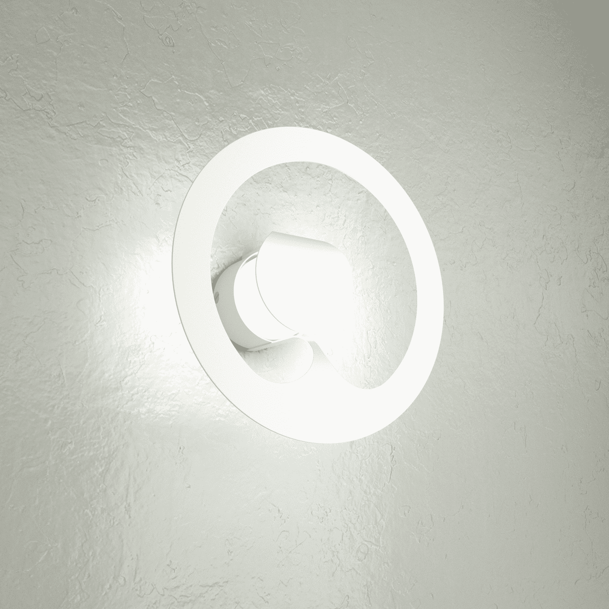 1170/1-BI FUEL APPLIQUE/PLAFONIERA 1 LUCE BIANCO