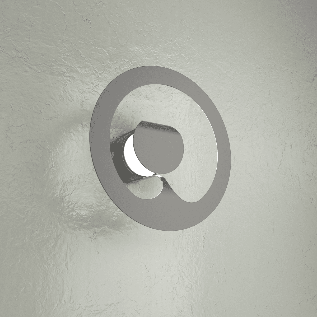 1170/1-GA FUEL APPLIQUE/PLAFONIERA 1 LUCE GRIGIO ANTRACITE