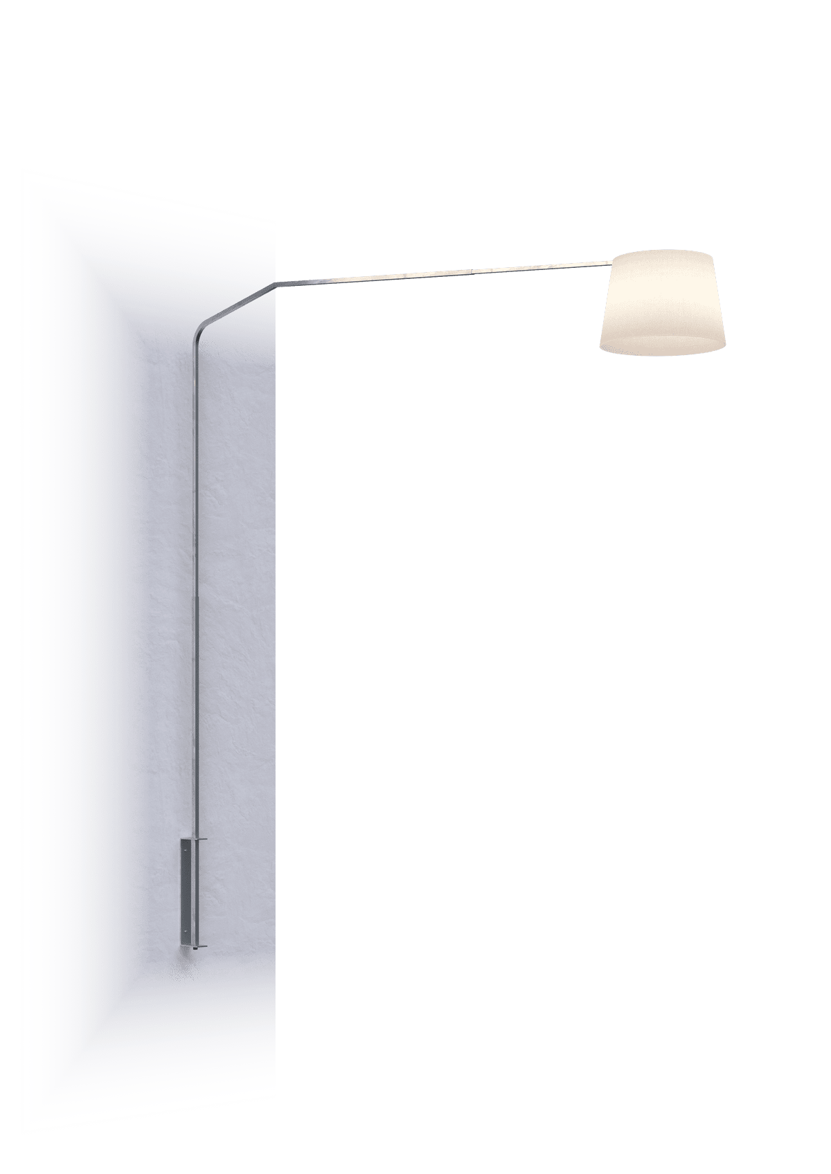 1188/B7-COB SLOPE TERRA/PARETE 1188 TUBO DOPPIA CURVA - DIFFUSORE CONICO BIANCO
