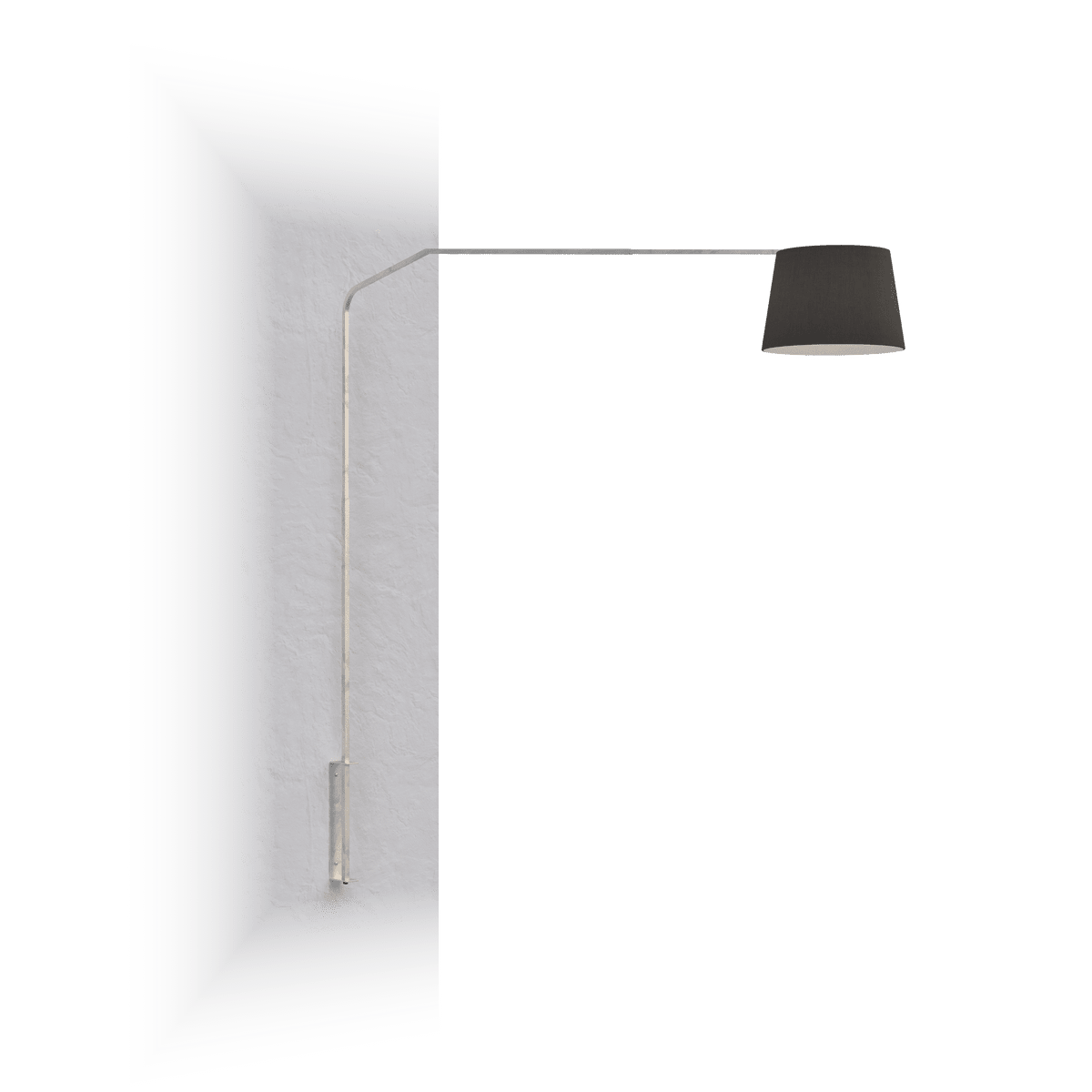 1188/B7-CON SLOPE TERRA/PARETE 1188 TUBO DOPPIA CURVA - DIFFUSORE CONICO NERO
