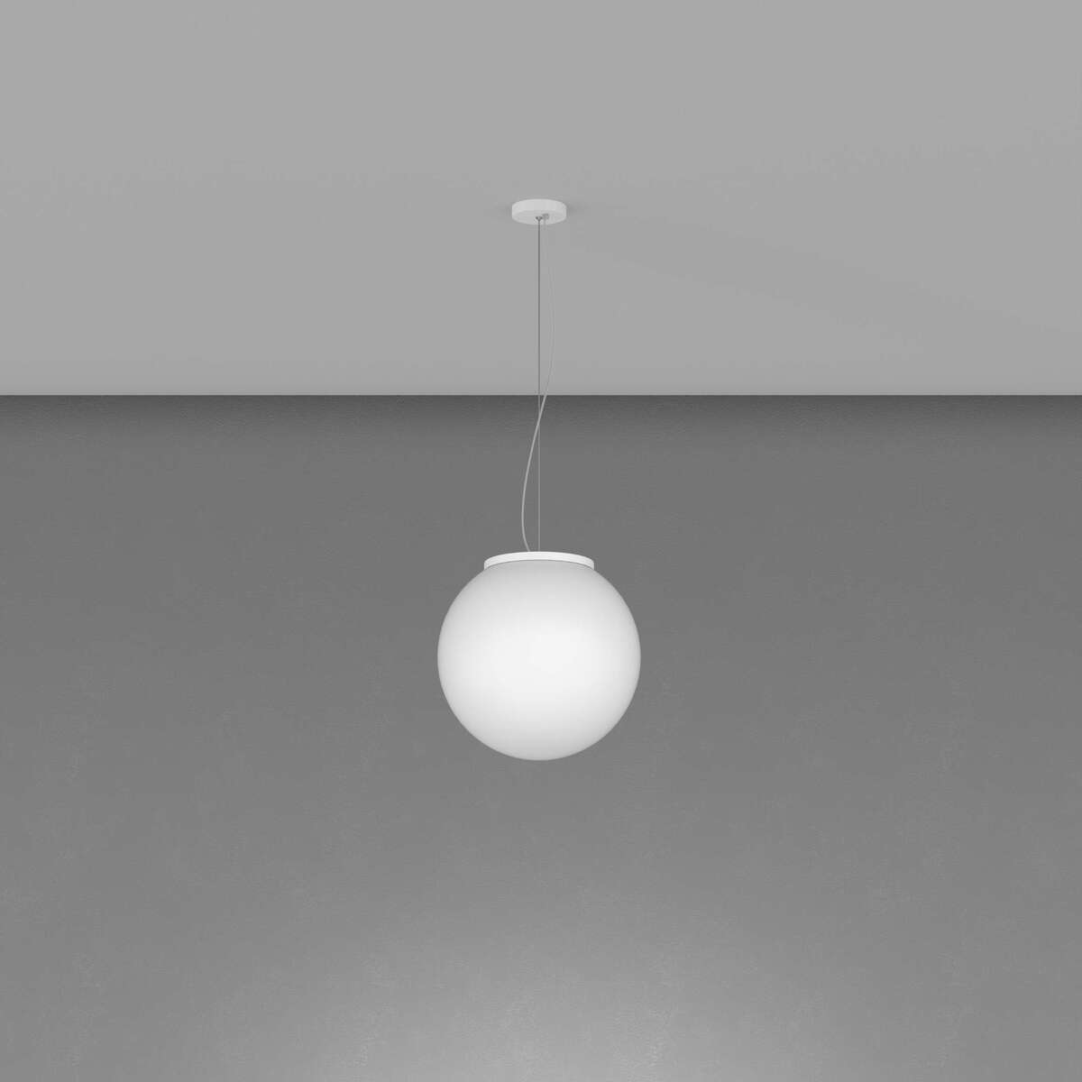 1195BI/S30 MARS SOSPENSIONE BIANCO D.30 CM. 1 LUCE