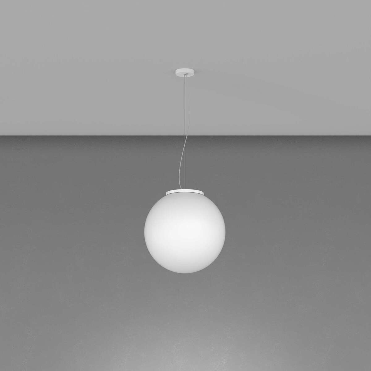 1195BI/S35 MARS SOSPENSIONE BIANCO D.35 CM. 1 LUCE