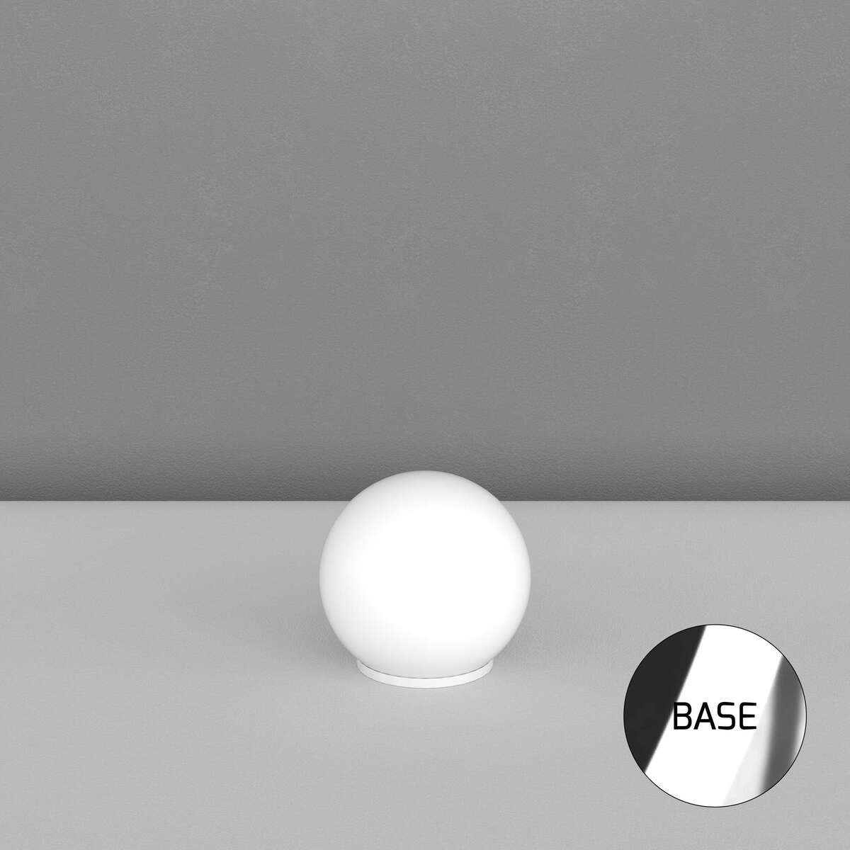 1195CR/LT25 MARS LAMPADA DA TAVOLO CROMO D.25 CM. 1 LUCE