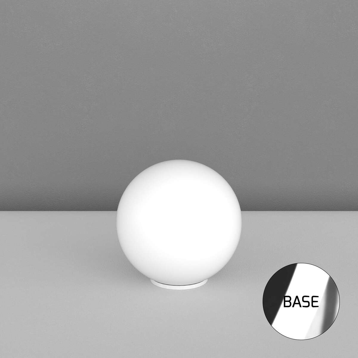 MARS LAMPADA DA TAVOLO CROMO D.35 CM. 1 LUCE