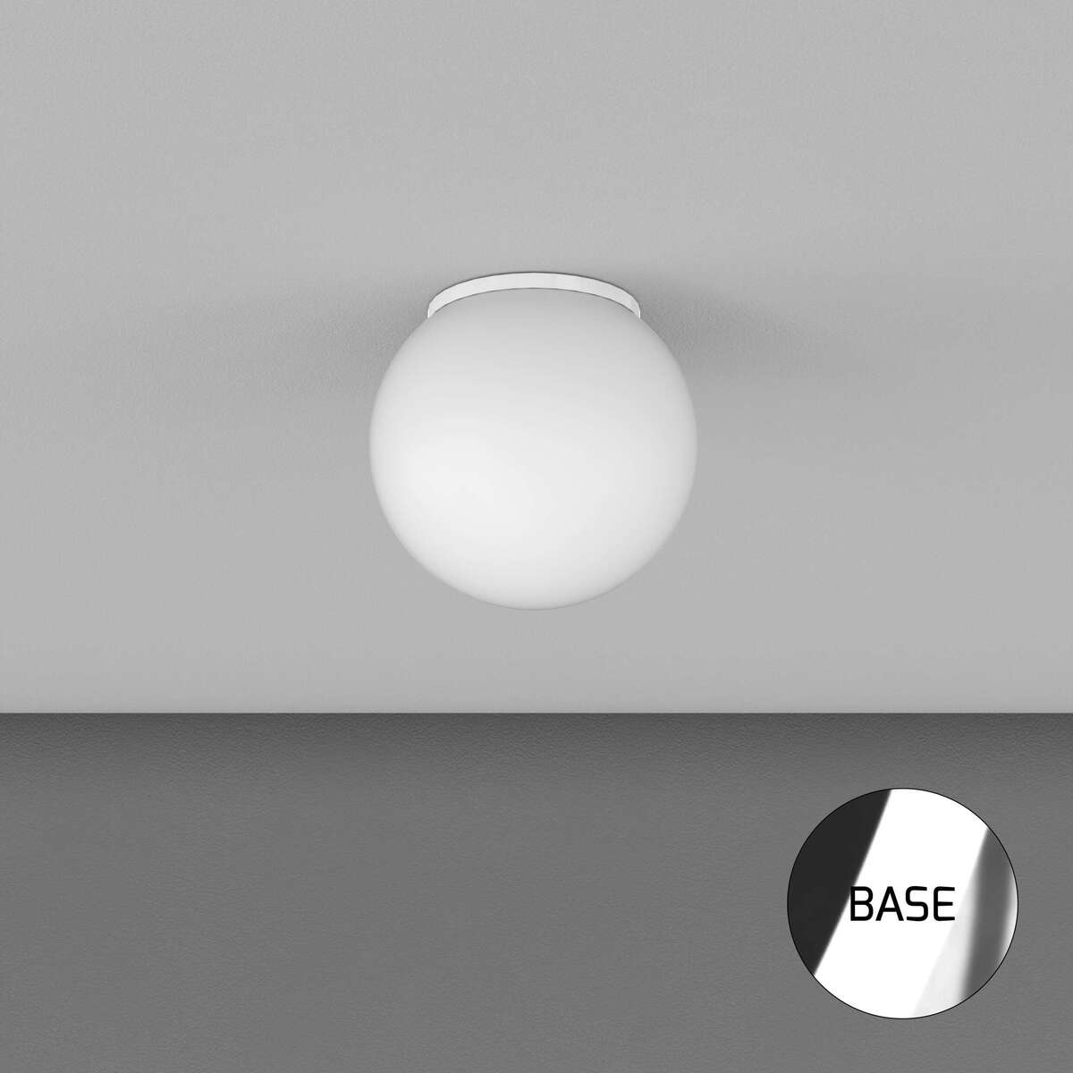 1195CR/PL25 MARS PLAFONIERA CROMO D.25 CM. 1 LUCE