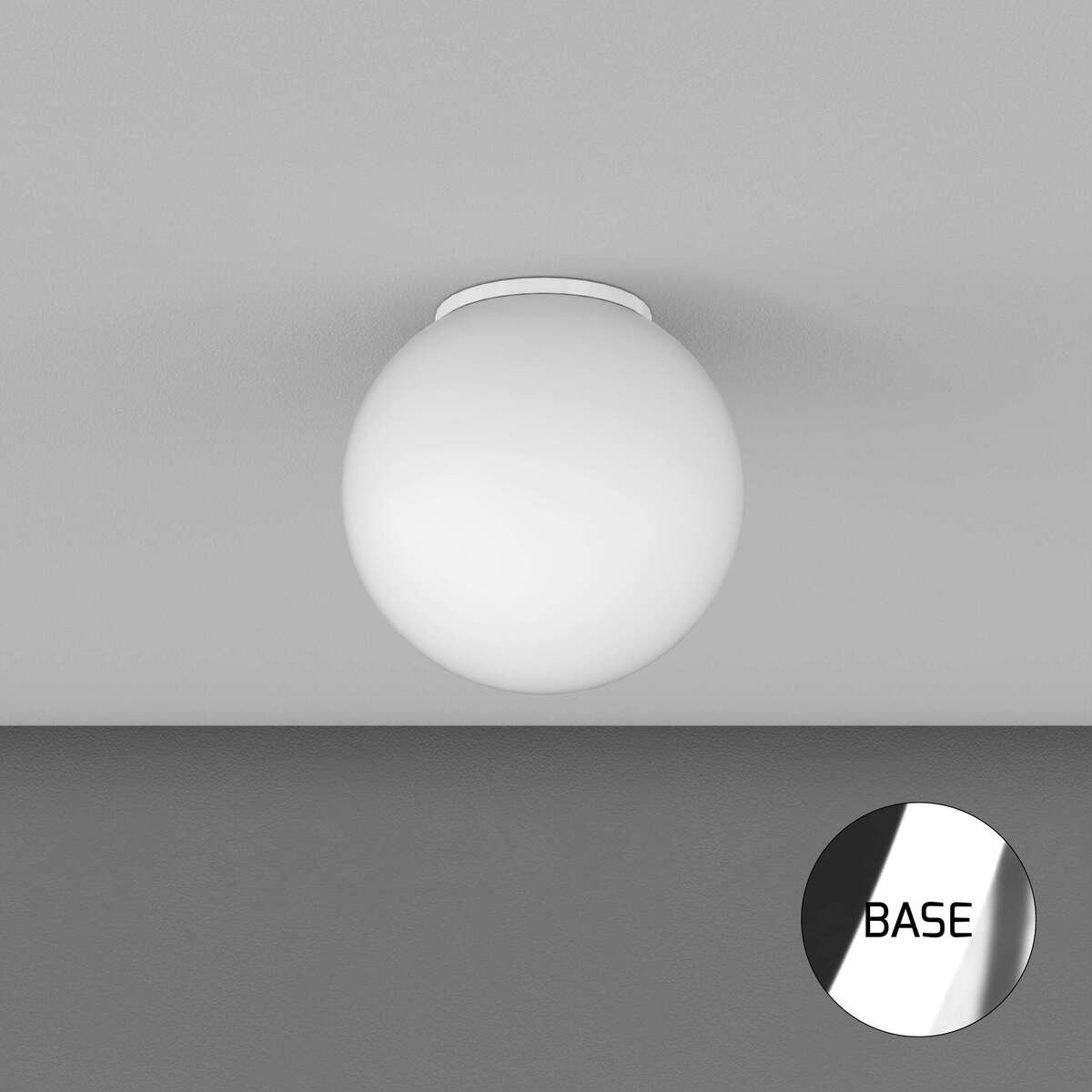 1195CR/PL30 MARS PLAFONIERA CROMO D.30 CM. 1 LUCE
