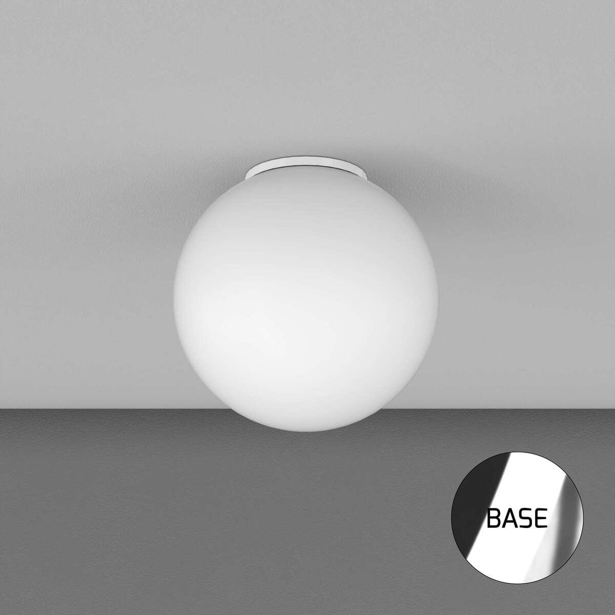 1195CR/PL35 MARS PLAFONIERA CROMO D.35 CM. 1 LUCE