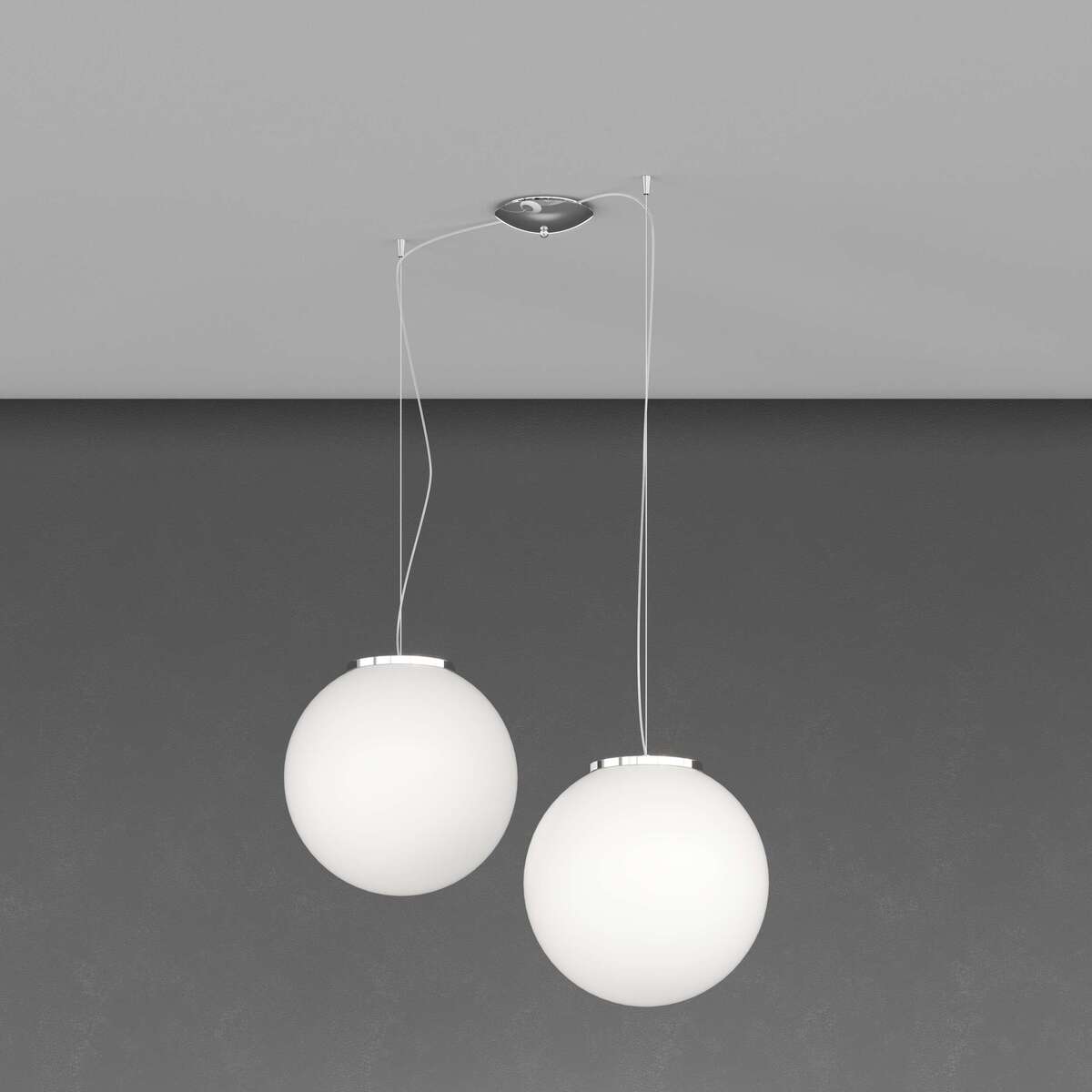 1195/S2-35 MARS SOSPENSIONE D.35 CM. 2 LUCI