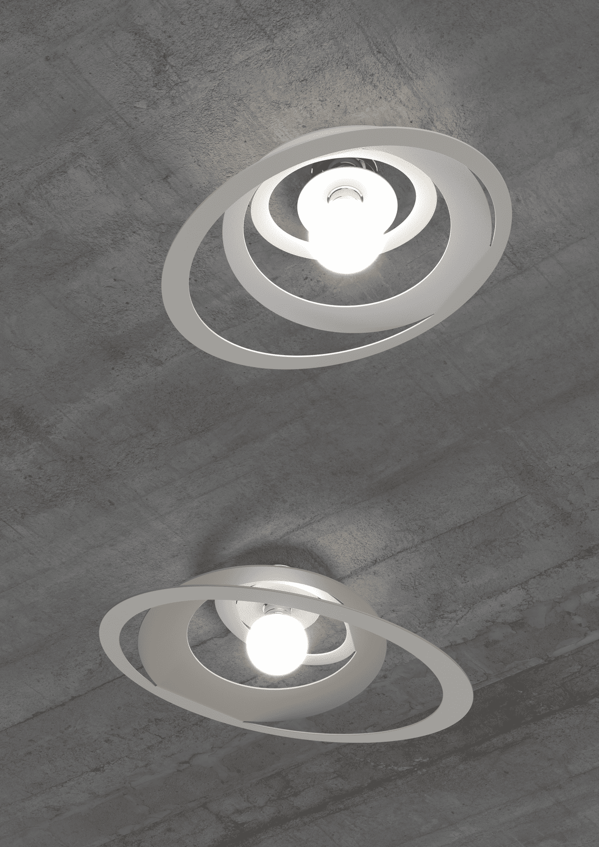 BUNGEE PLAFONIERA D.70 CM. 1 LUCE SABBIA