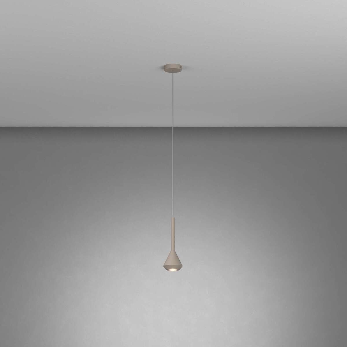1202SA/S1-SA AYGO SOSP. 1 LUCE SABBIA CON CAVO CM.250 E ROSONE SABBIA