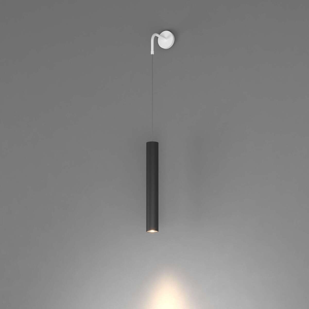 1203BI/A-NE XENA APPLIQUE 1 LUCE NERO CON BASE BIANCA