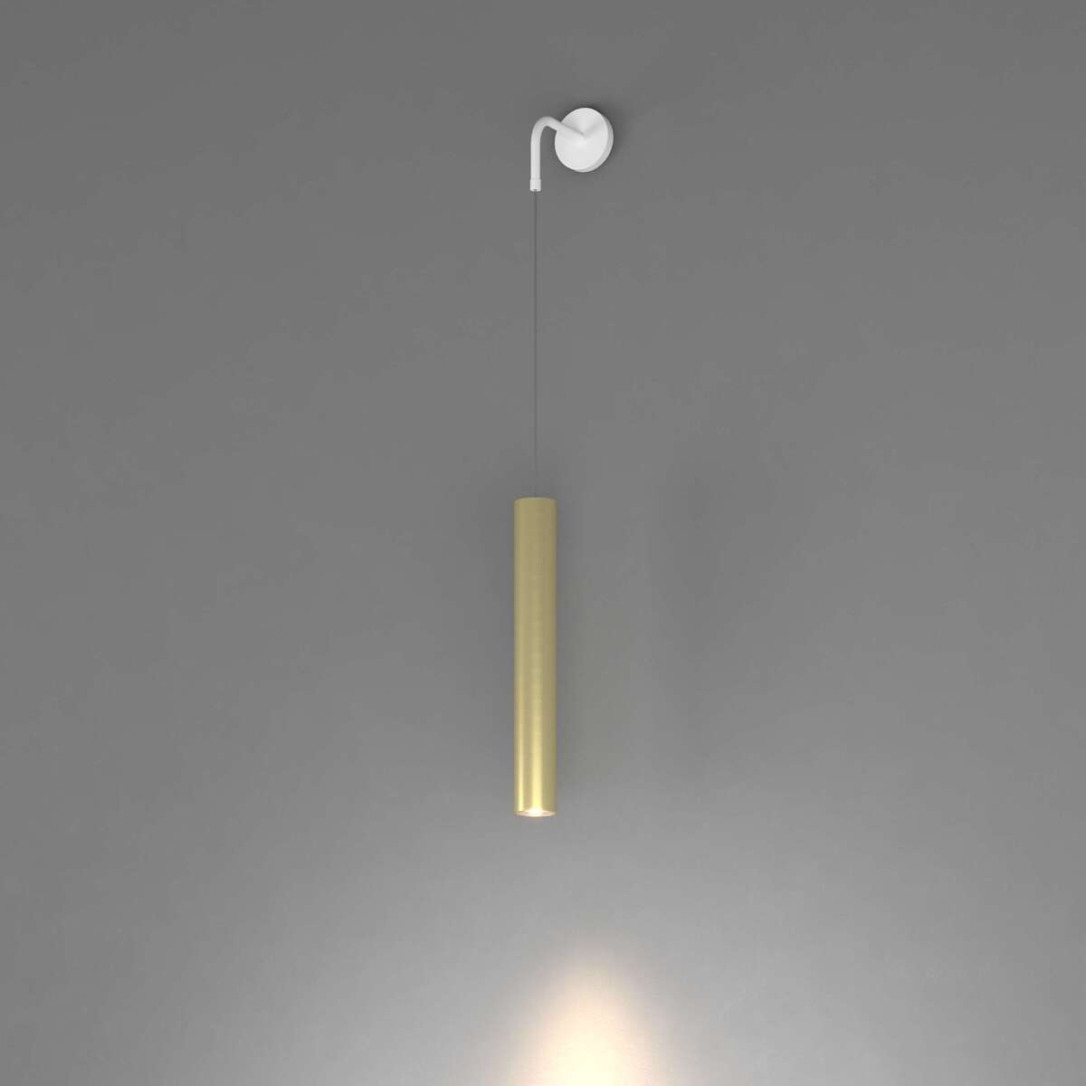 1203BI/A-OT XENA APPLIQUE 1 LUCE OTTONE CON BASE BIANCA