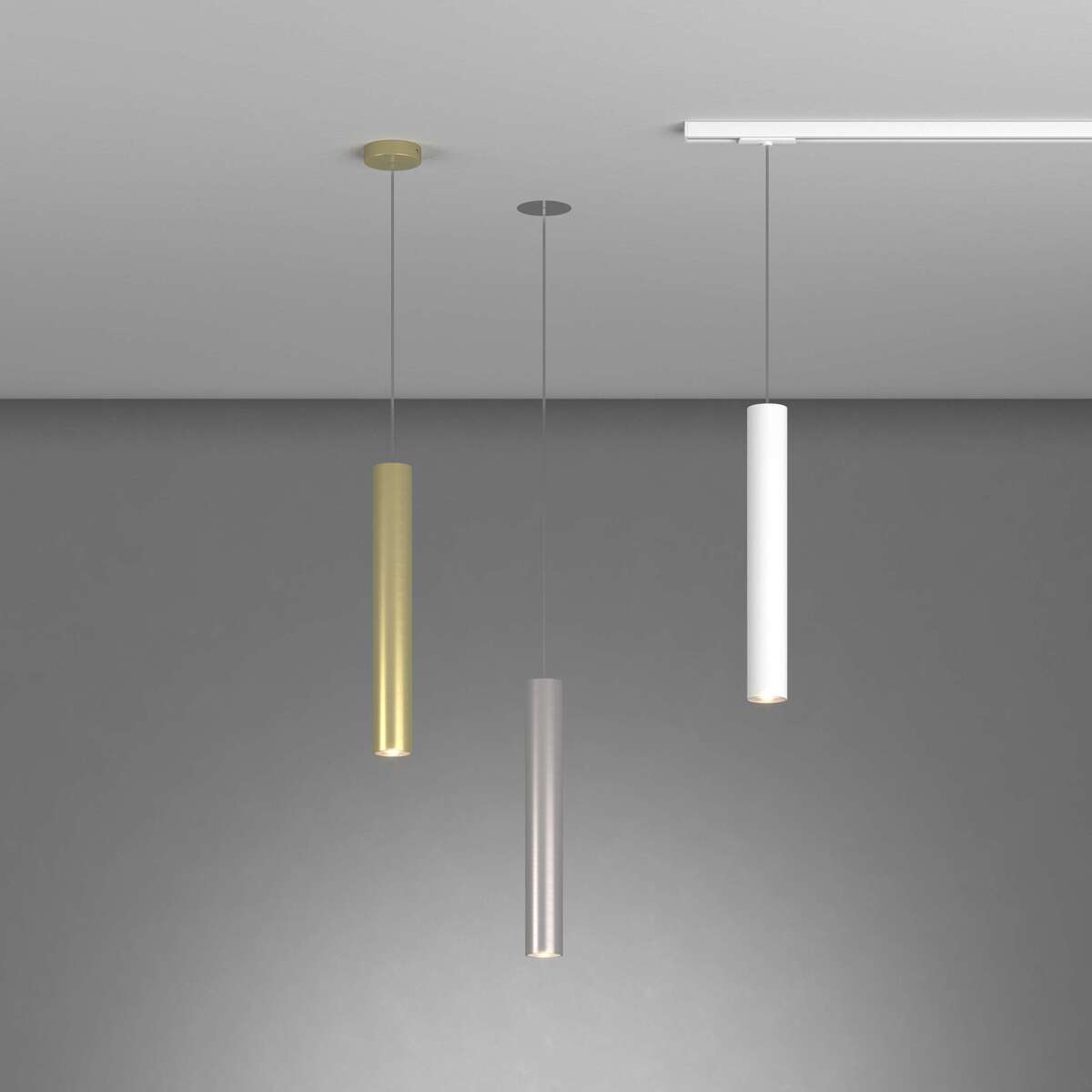1203OT/S1-OT XENA SOSP. 1 LUCE OTTONE CON CAVO CM.250 E ROSONE OTTONE