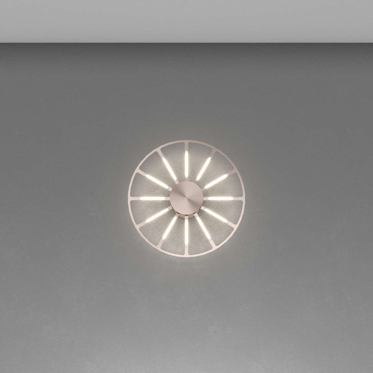 1205/PLP-RB AROUND YOU APPLIQUE /PLAFONIERA LED PICCOLA COLORE BRONZO ROSATO SATINATO