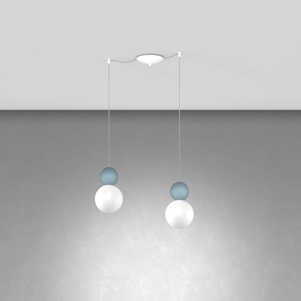 COTTAGE SOSPENSIONE SPOSTABILE 2 LUCI BLU