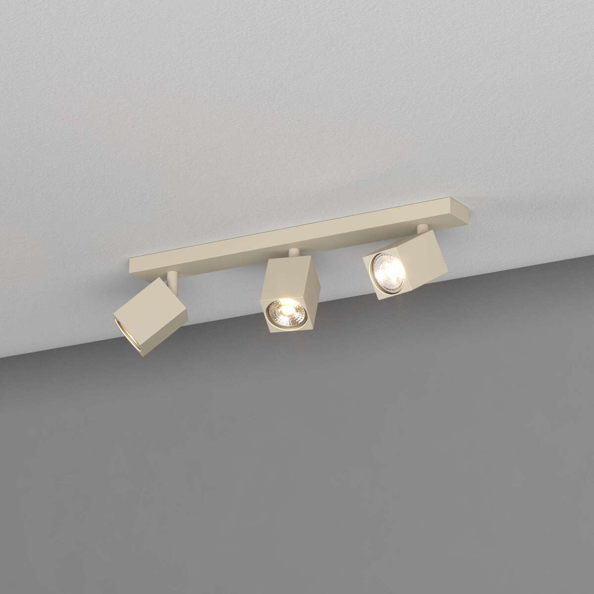 KIBO FARETTO 3 LUCI SABBIA GU10 50 MM.