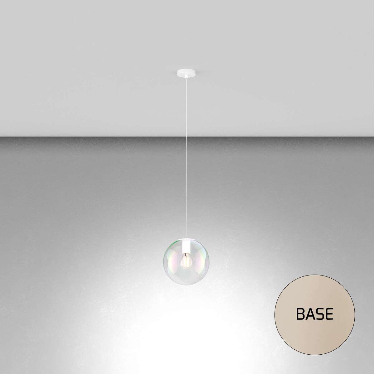 1234SA/S20 SOSP. SABBIA 1 LUCE VETRO PICCOLO IRIDE