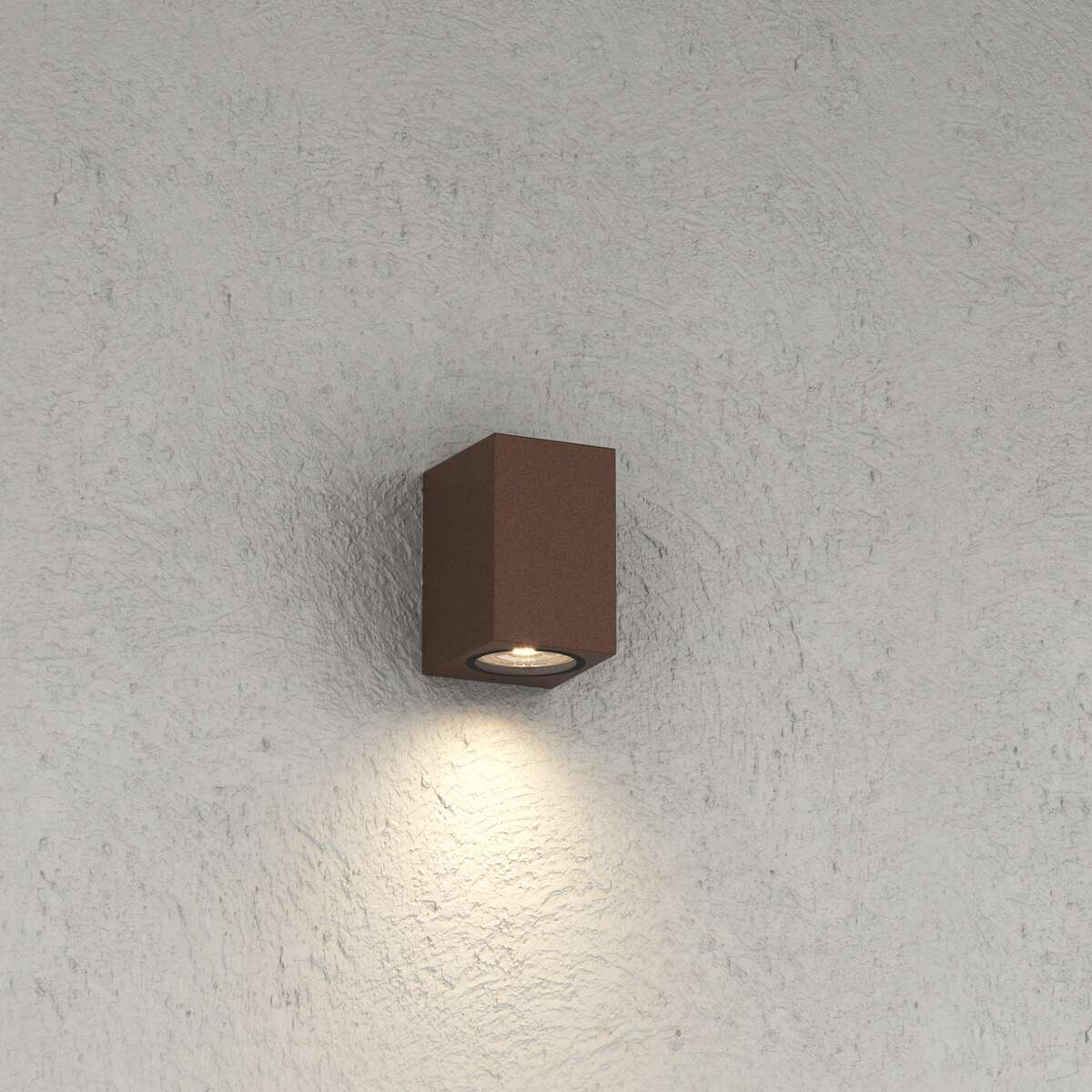 ATENE APPLIQUE MONOEMISSIONE 1 LUCE CORTEN IP65 IK04 GU10 NON INCLUSA