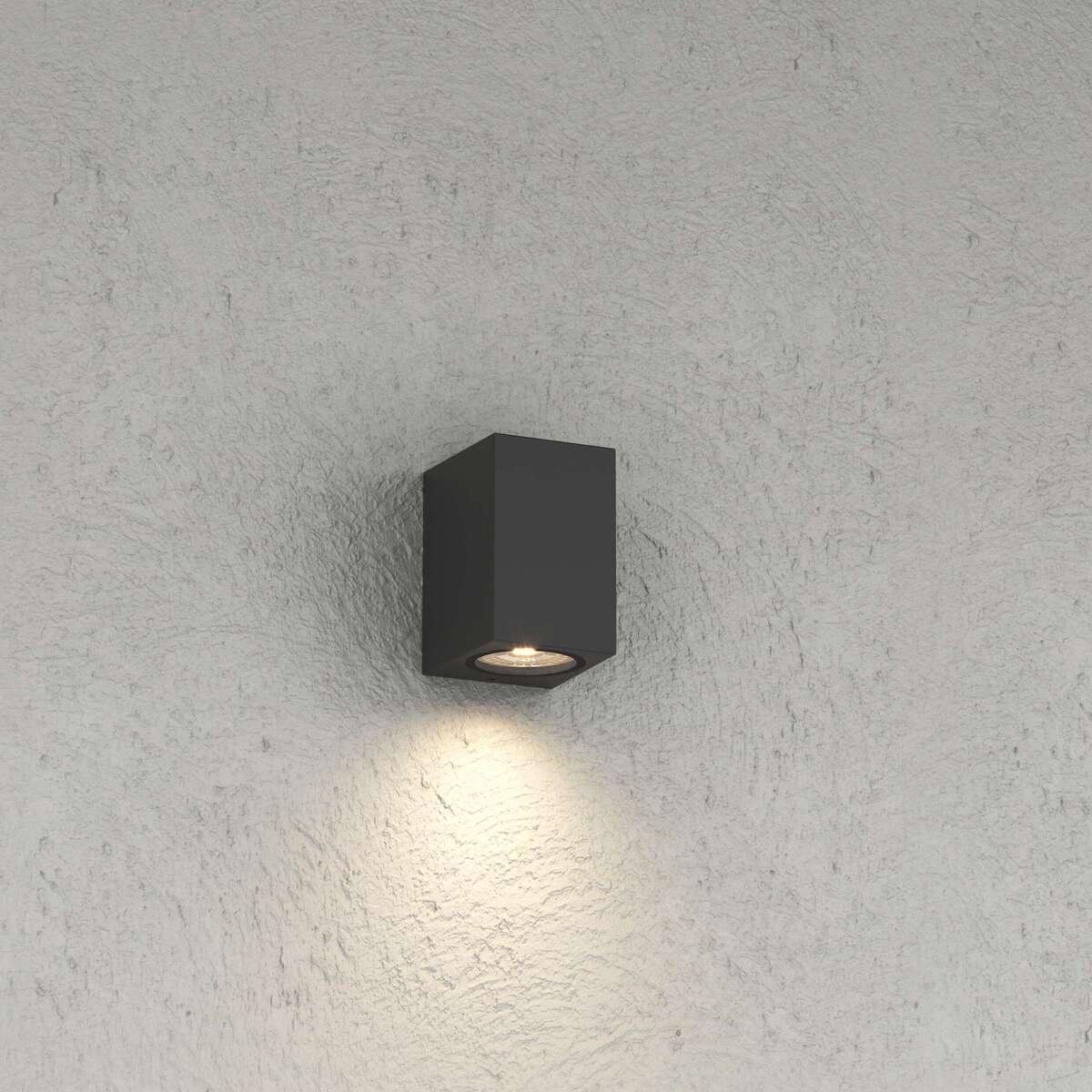 ATENE APPLIQUE MONOEMISSIONE 1 LUCE NERO IP65 IK04 GU10 NON INCLUSA