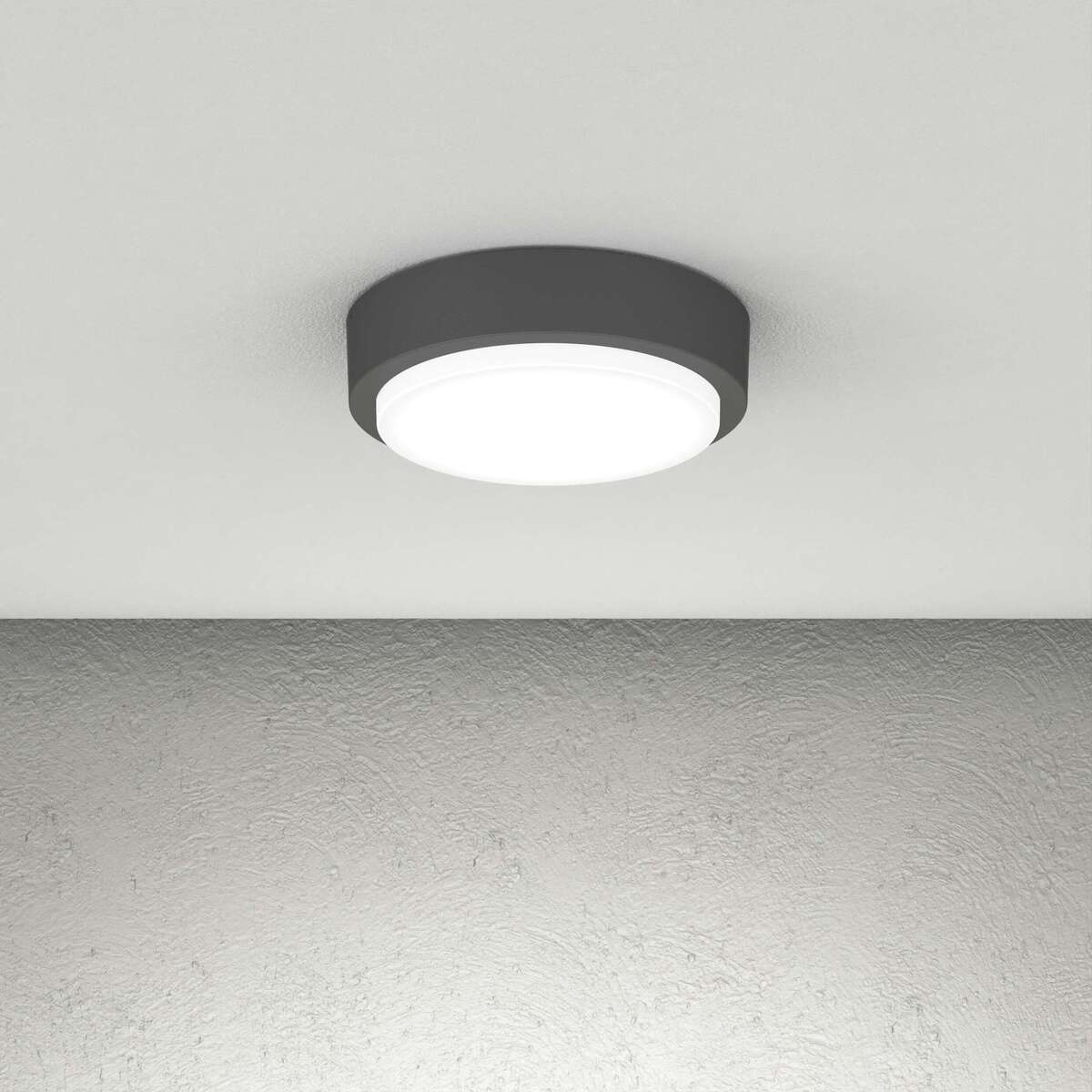 BAKU/28-GA BAKU APPLIQUE/PLAFONIERA 28CM. 4 LUCI GRIGIO ANTRACITE IP54 GX53 NON INCLUSE