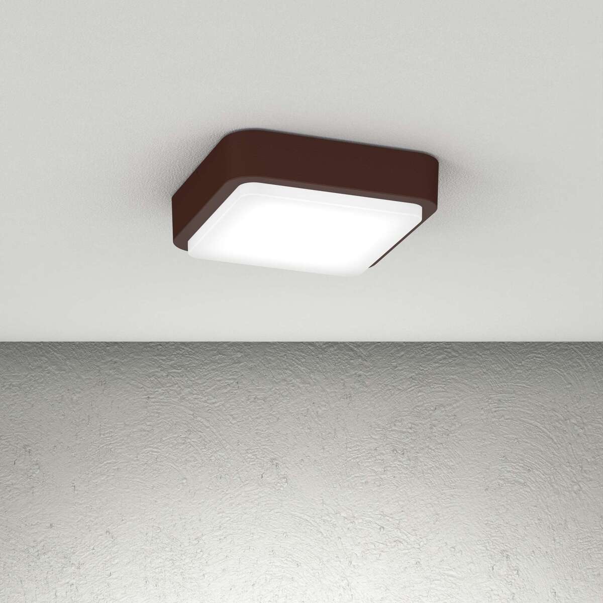 IRVINE APPLIQUE/PLAFONIERA 28CM. 4 LUCI CORTEN IP54 GX53 NON INCLUSE