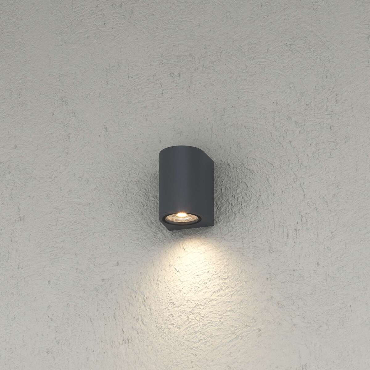 LIONE APPLIQUE MONOEMISSIONE 1 LUCE GRIGIO ANTRACITE IP65 IK04 GU10 NON INCLUSA