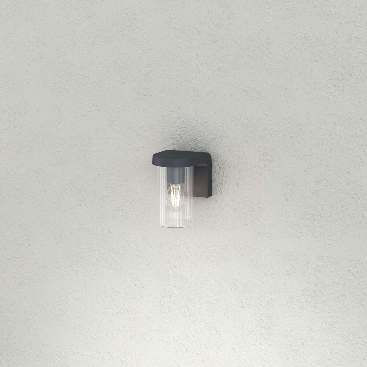 LUGANO/AP-GA LUGANO APPLIQUE 1 LUCE GRIGIO ANTRACITE IP54 E27 NON INCLUSA