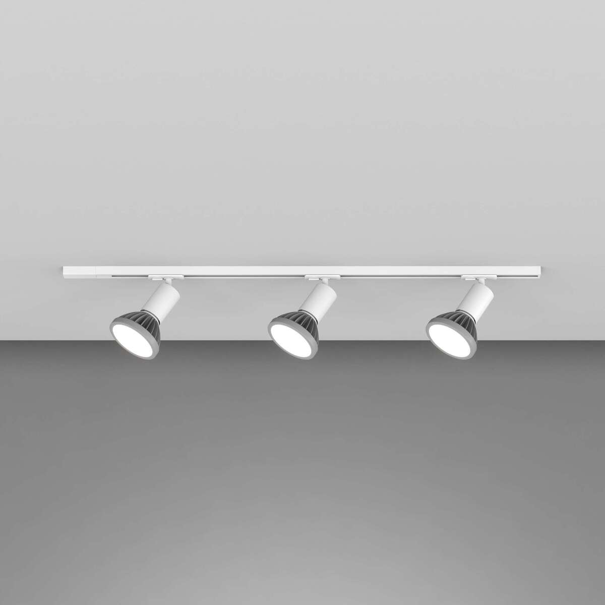 MONO KIT BINARIO BIANCO 100 CM. + 3 PZ. FARETTO AMOS BIANCO