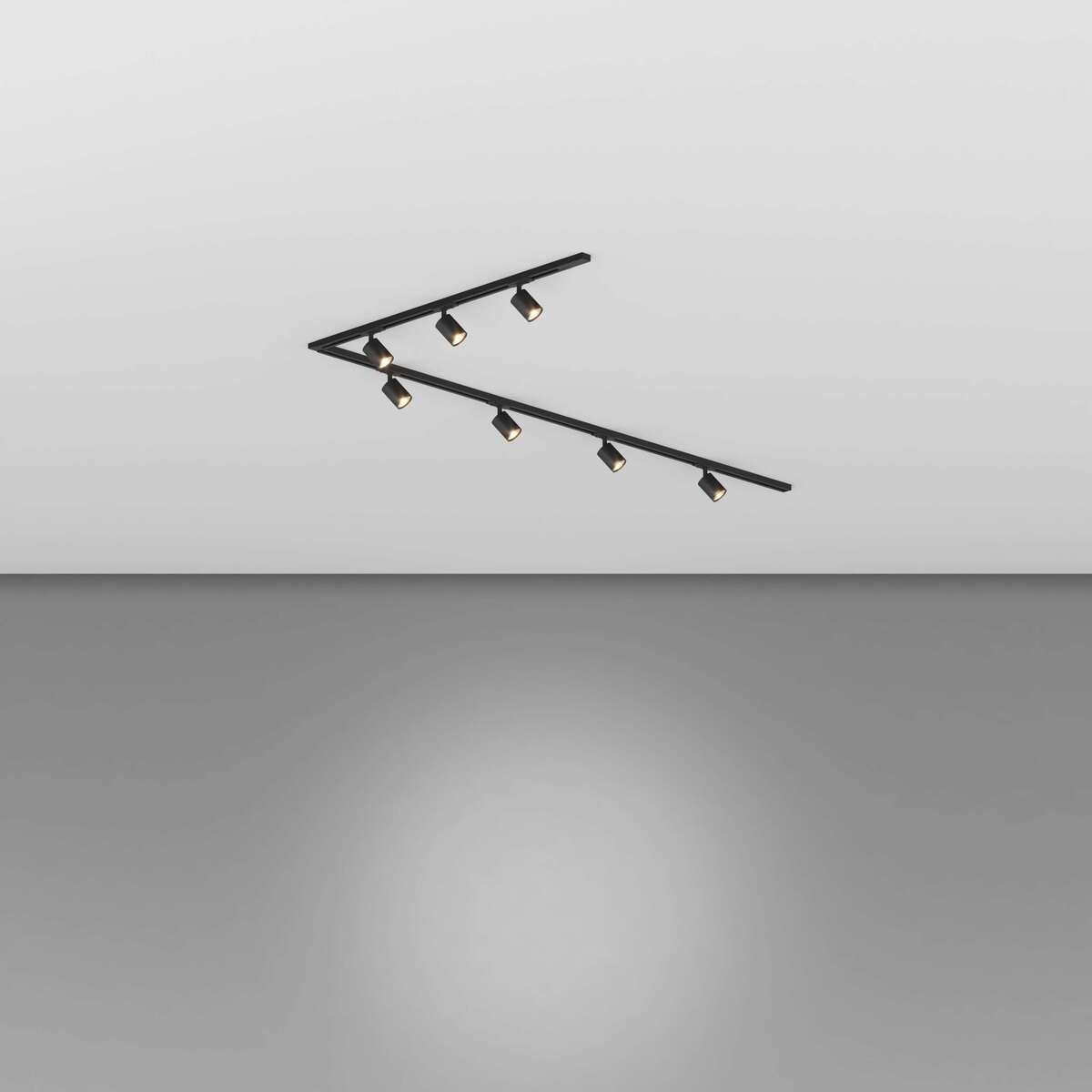 MONO/YARIKIT-300L-NE MONO KIT BINARIO NERO 300 CM. (200 + GIUNTO AD 'L' + 100 CM) + 7 PZ. FARETTO YARI NERO