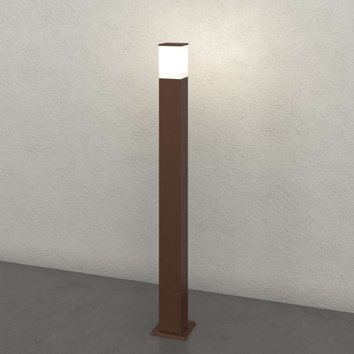 NIZZA PALO 100CM. 1 LUCE CORTEN IP44 IK06 E27 NON INCLUSA