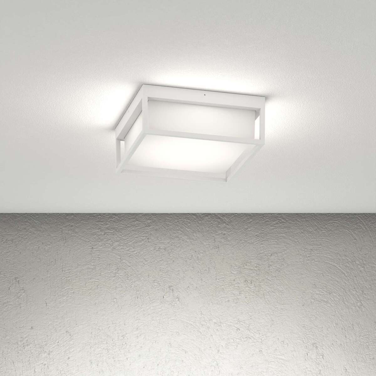 OSAKA APPLIQUE/PLAFONIERA QUADRA 25CM. 4 LUCI BIANCO IP54 GX53 NON INCLUSE
