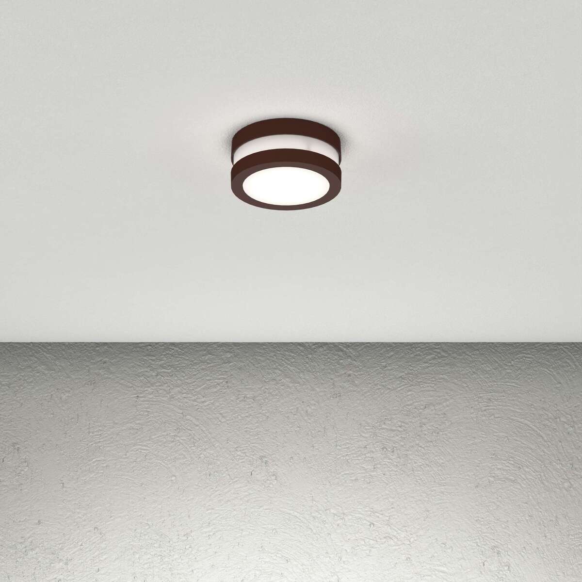SOHO APPLIQUE/PLAFONIERA 14CM. 1 LUCE CORTEN IP54 GX53 NON INCLUSA
