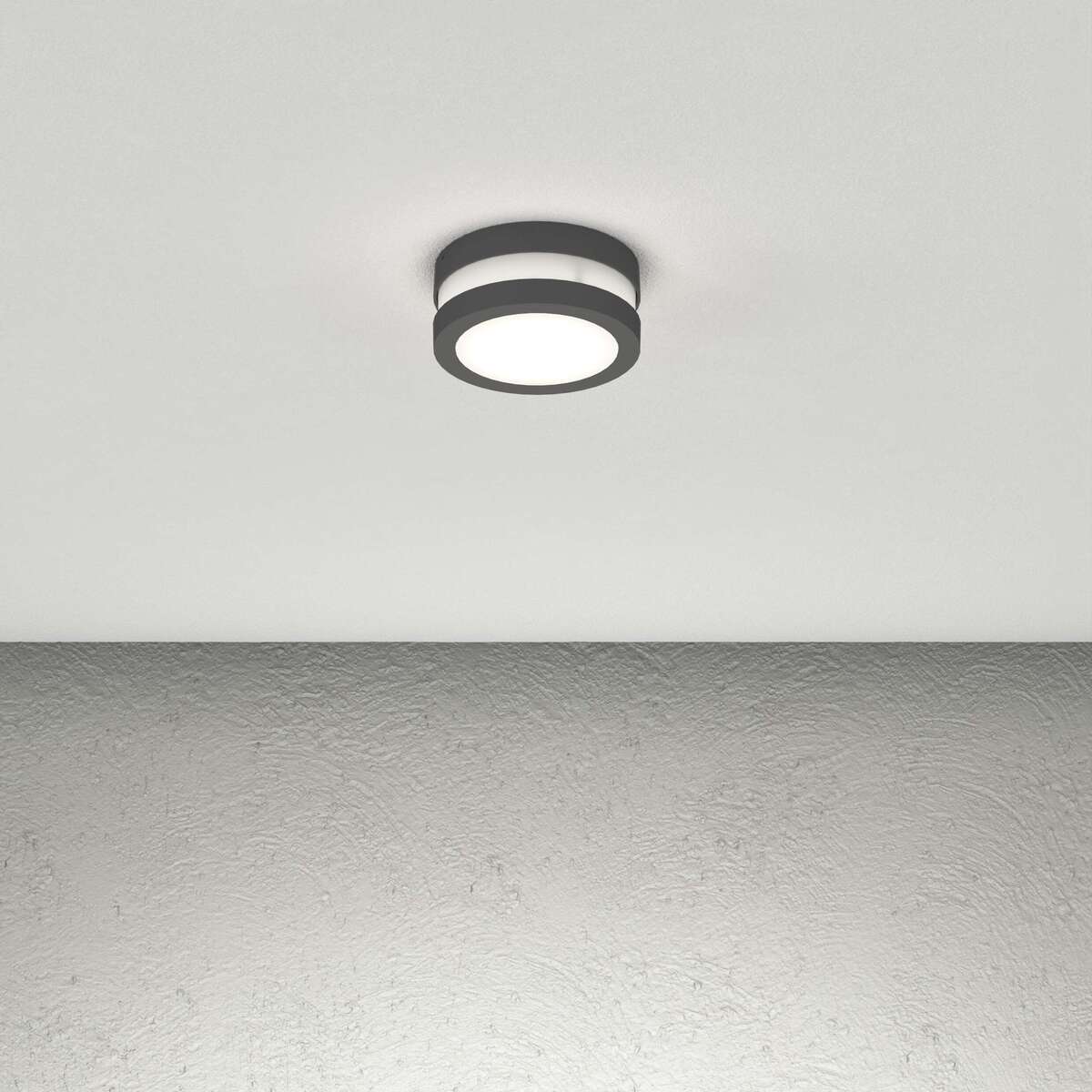 SOHO APPLIQUE/PLAFONIERA 14CM. 1 LUCE GRIGIO ANTRACITE IP54 GX53 NON INCLUSA