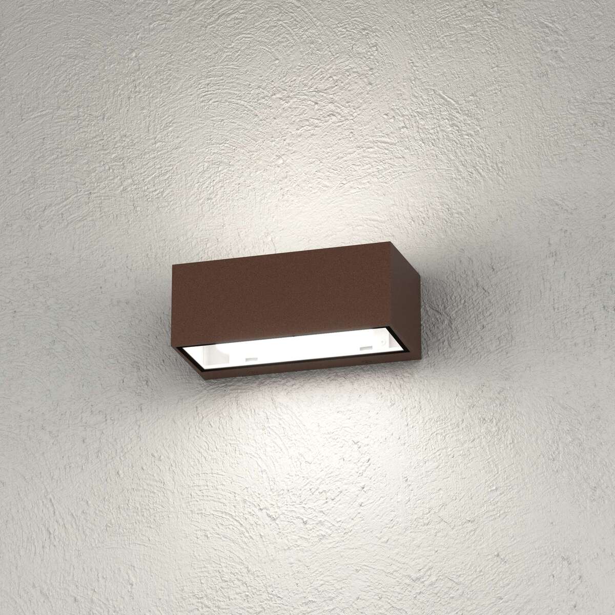 SPA APPLIQUE RETTANGOLARE 4 LUCI CORTEN IP54 GX53 NON INCLUSE