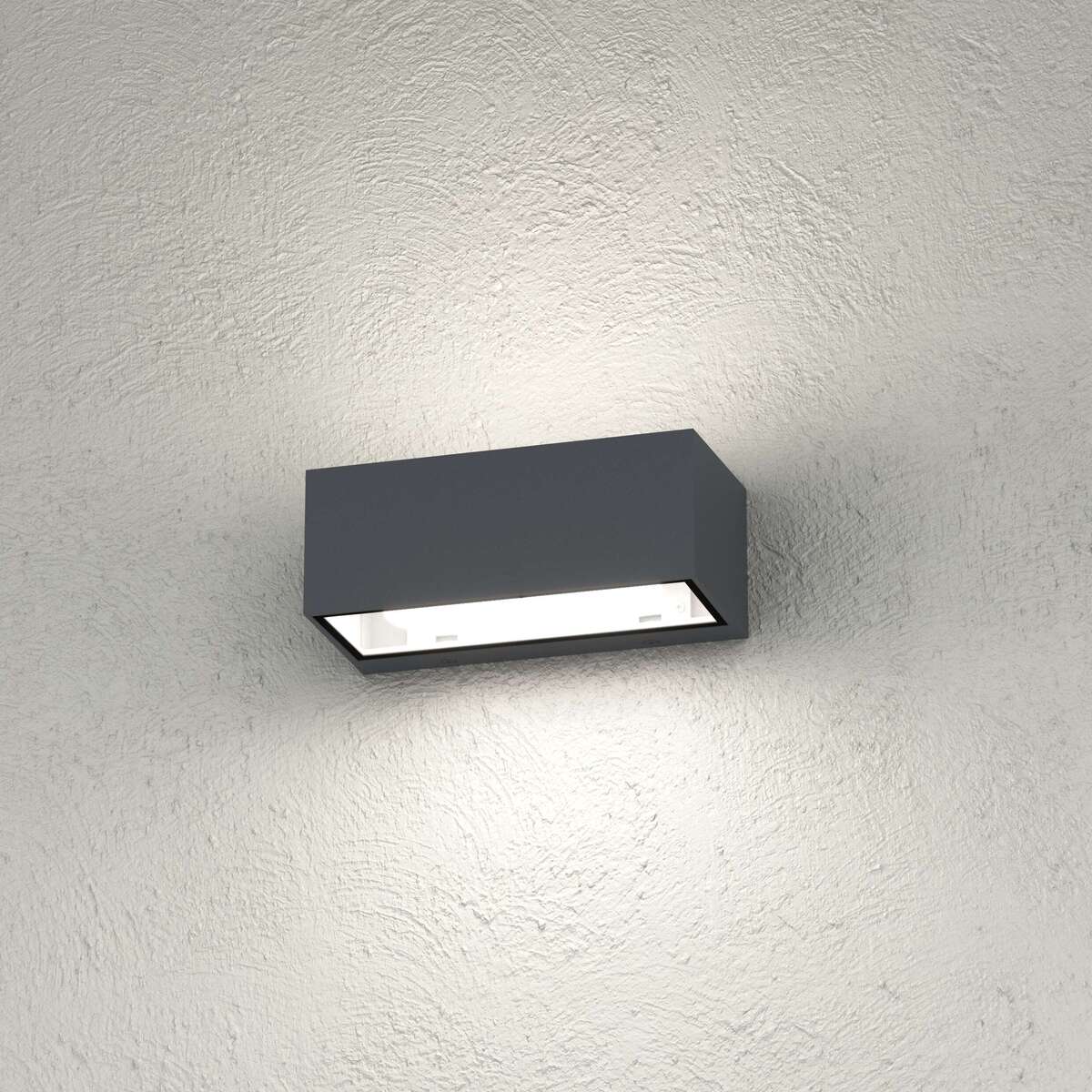 SPA/AG-GA SPA APPLIQUE RETTANGOLARE 4 LUCI GRIGIO ANTRACITE IP54 GX53 NON INCLUSE