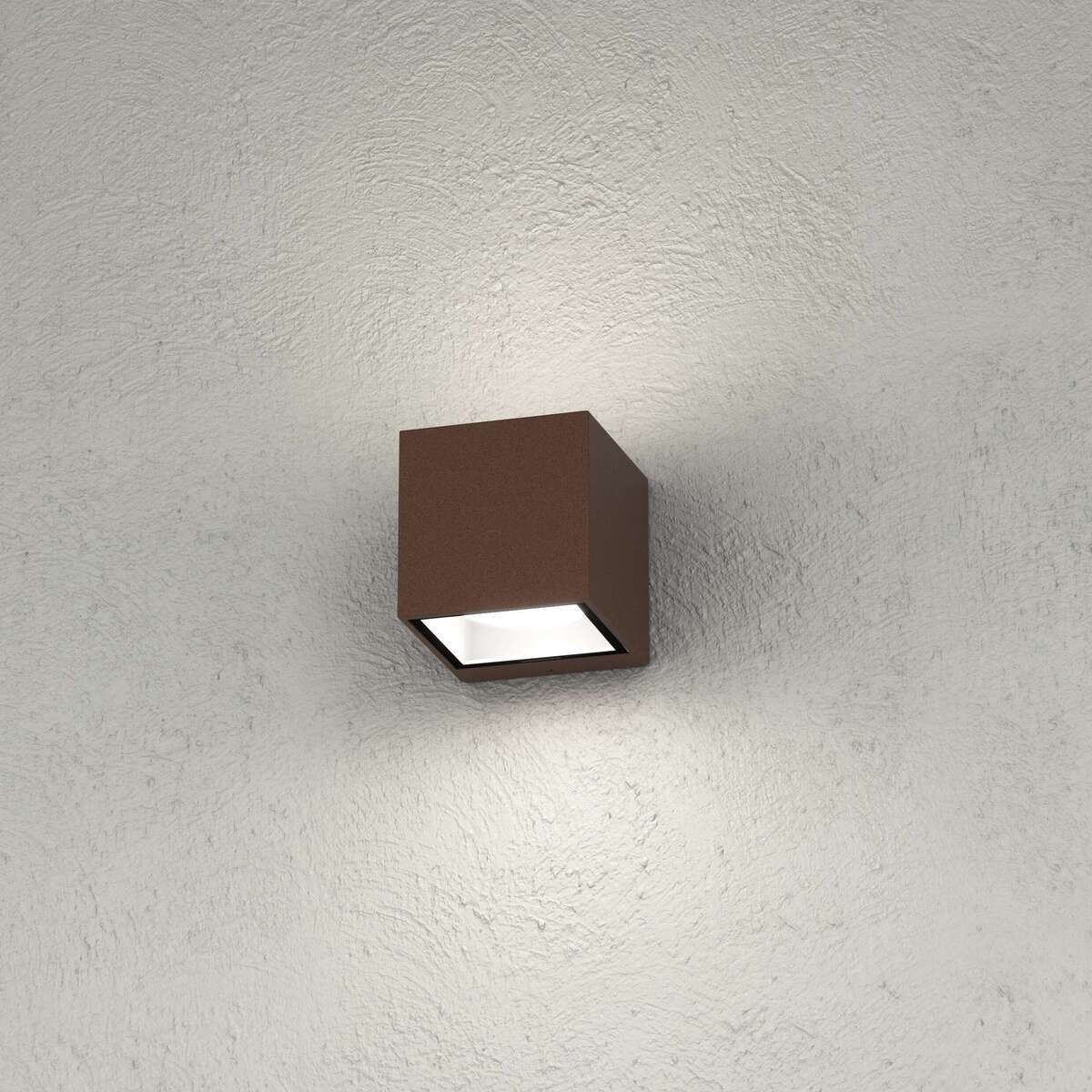 SPA APPLIQUE CUBO 2 LUCI CORTEN IP54 GX53 NON INCLUSE