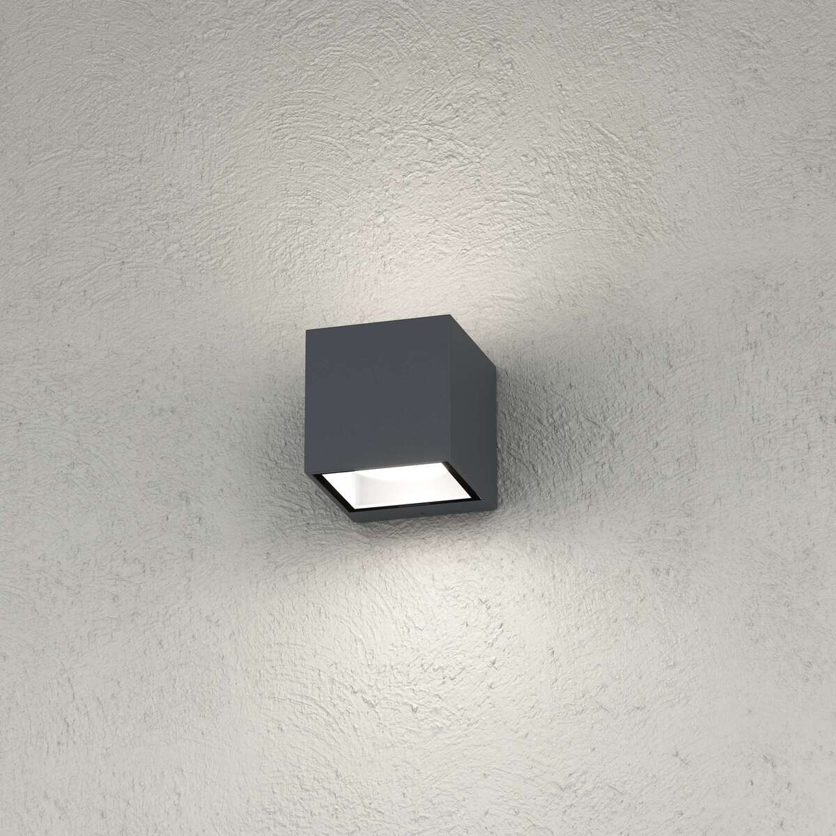 SPA APPLIQUE CUBO 2 LUCI GRIGIO ANTRACITE IP54 GX53 NON INCLUSE