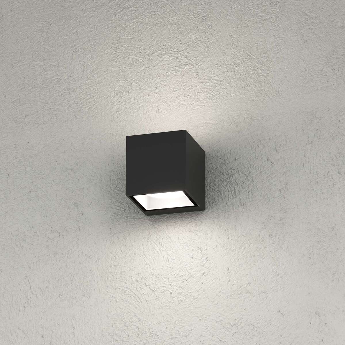 SPA APPLIQUE CUBO 2 LUCI NERO IP54 GX53 NON INCLUSE