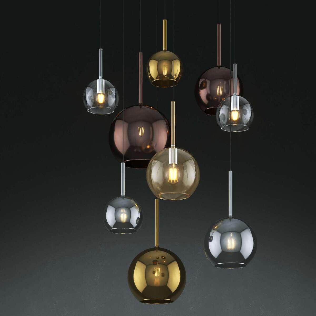 ARTICOLO NON COMPLETO!SOLO KIT MONT. E27 (3 COLORI) CON CAVO CM 250 + VETRO 1155 GRANDE ORO NO ROSONE