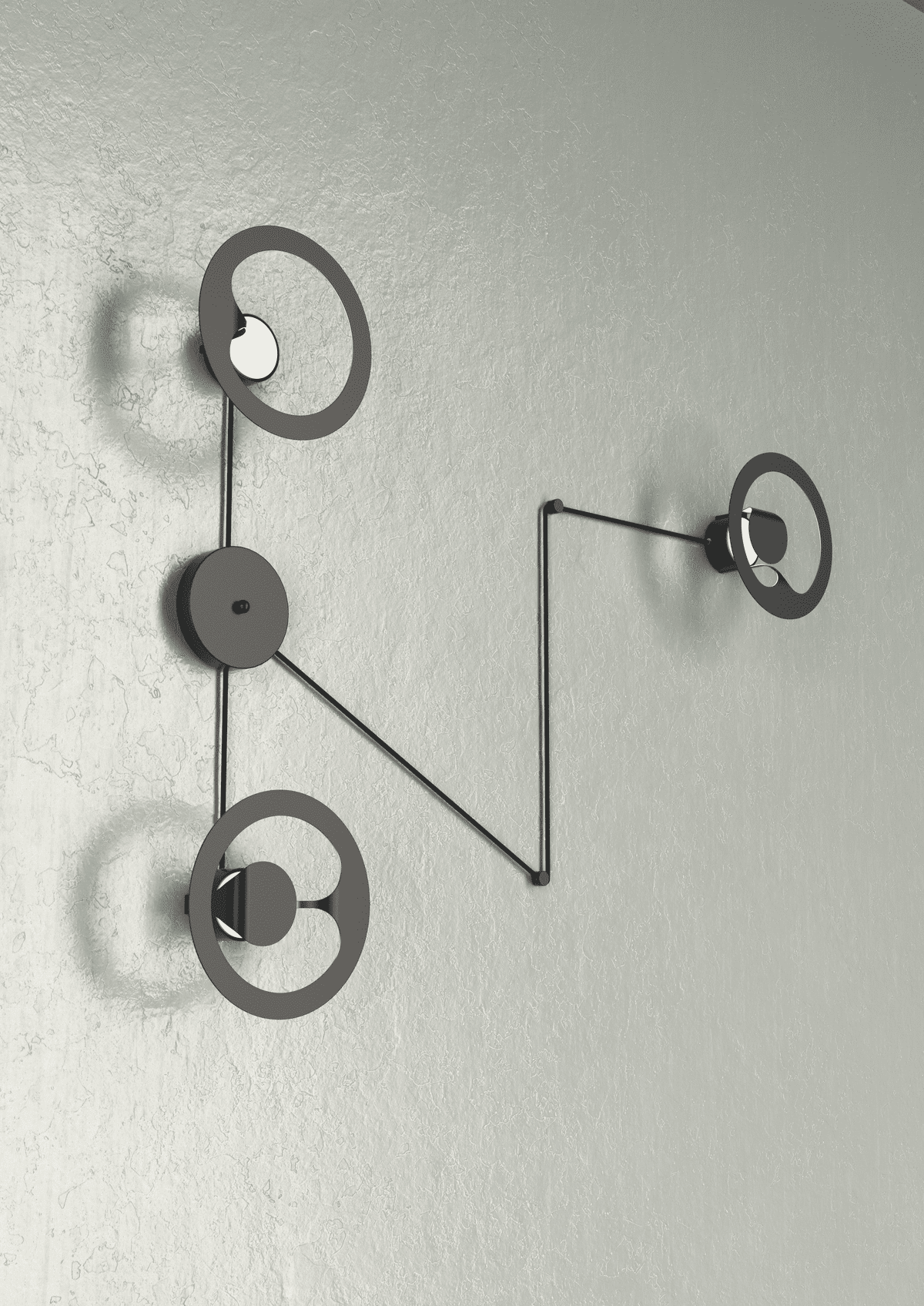 1170/1-MA FUEL APPLIQUE/PLAFONIERA 1 LUCE MARRONE