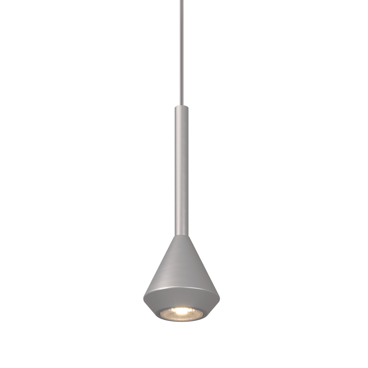 1202/AL ARTICOLO NON COMPLETO! AYGO SOSP. 1 LUCE ALLUMINIO CON CAVO CM.250 NO ROSONE