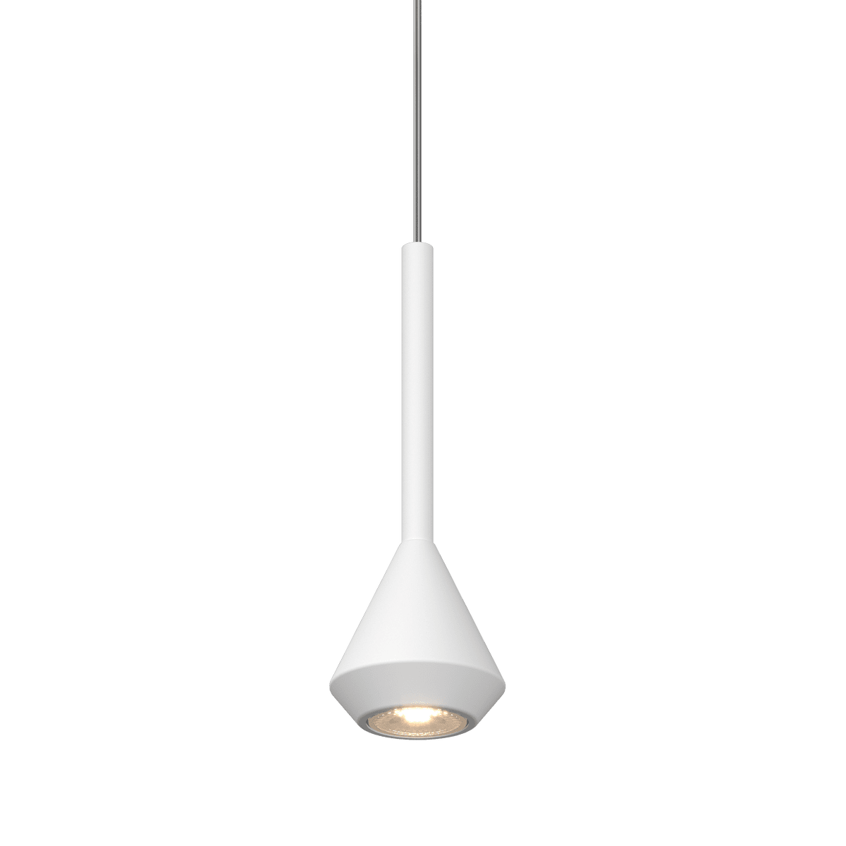 1202/BI ARTICOLO NON COMPLETO! AYGO SOSP. 1 LUCE BIANCO CON CAVO CM.250 NO ROSONE