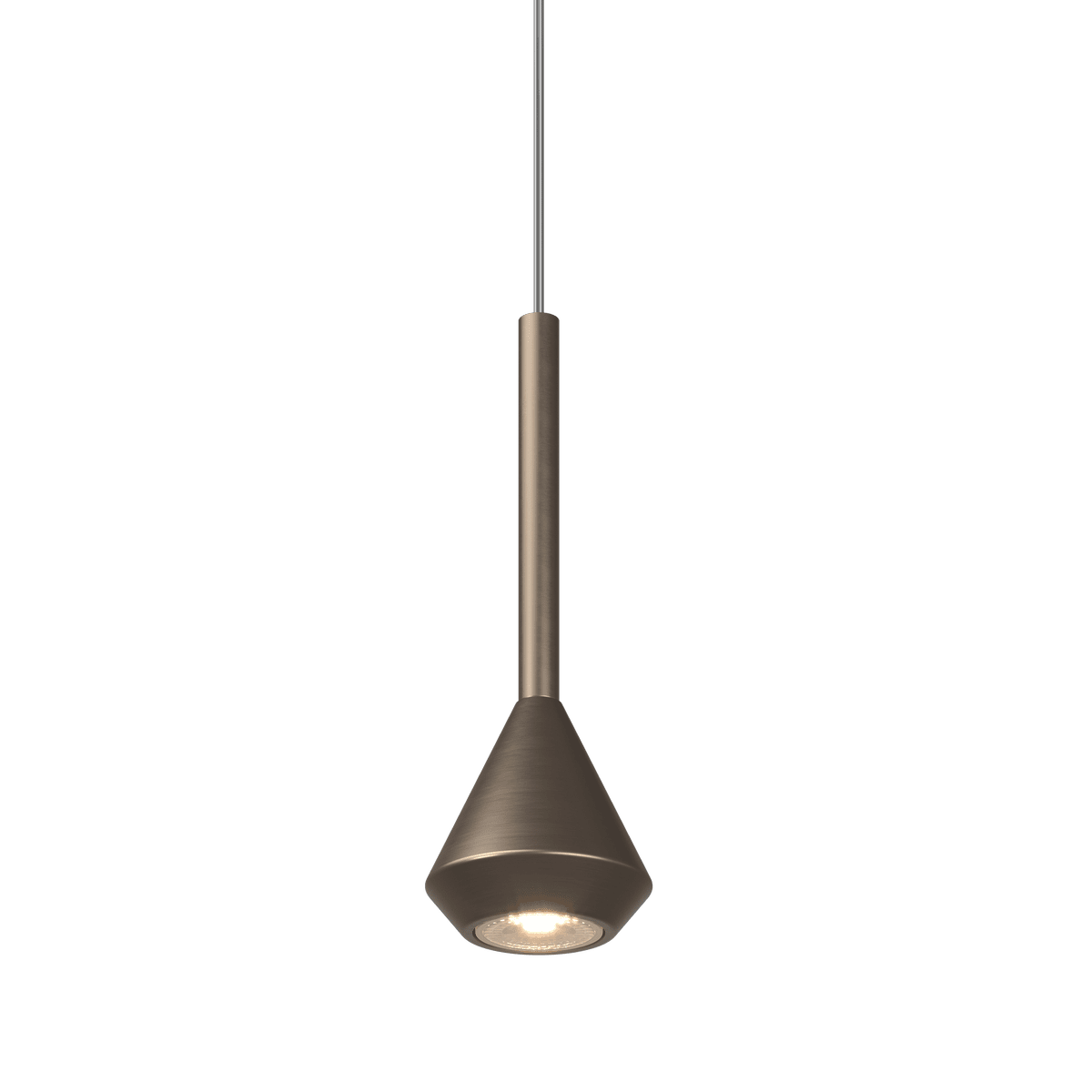 1202/BR ARTICOLO NON COMPLETO! AYGO SOSP. 1 LUCE BRONZO CON CAVO CM.250 NO ROSONE