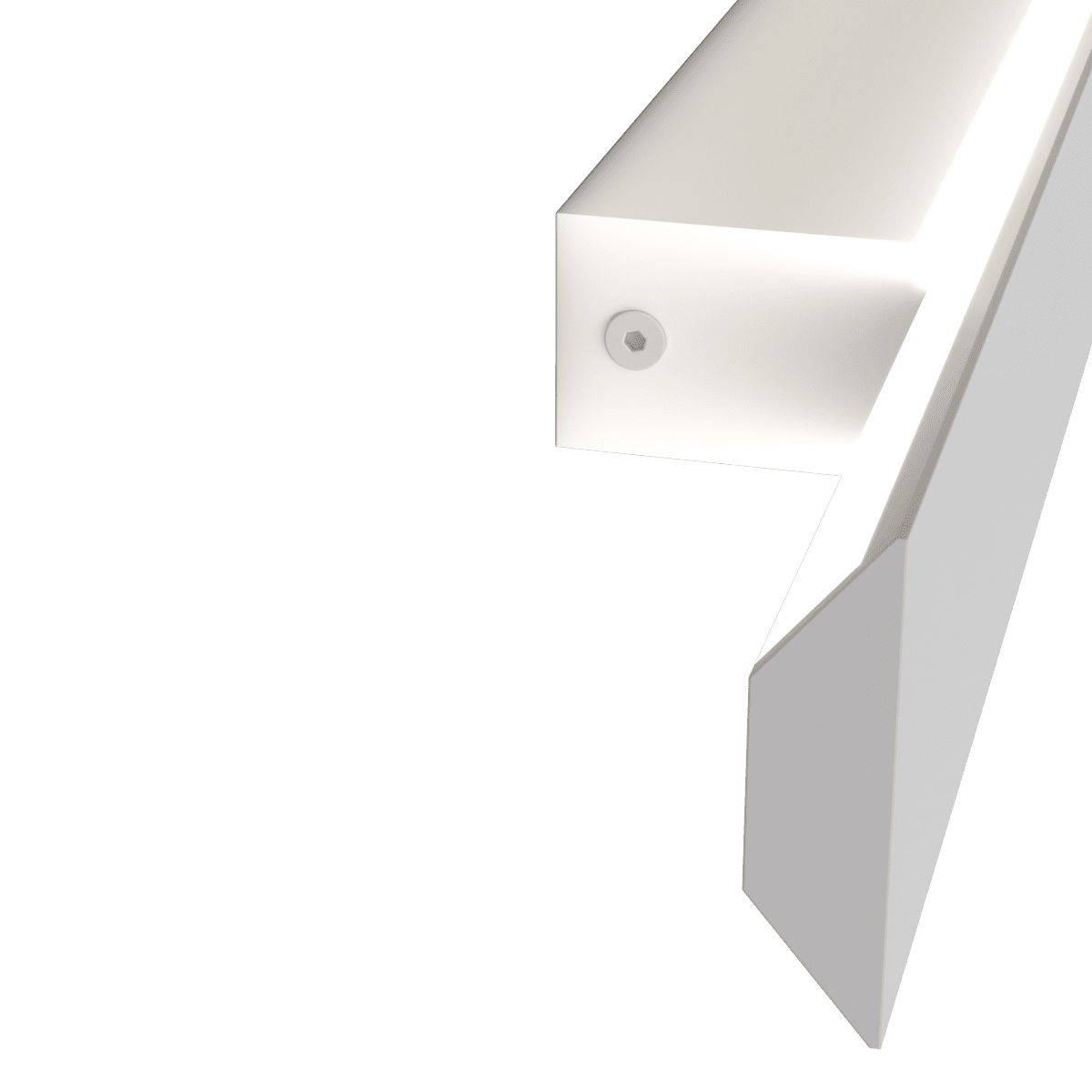 1216/A40-BI MALIKA APPLIQUE 40 CM.BIANCO LED 12W CCT SWITCH CRI 90