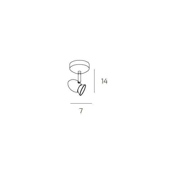 1021/F1 TWO PENNY FARETTO 1 LUCE